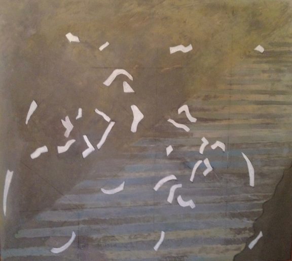 Sea Birds Scarp. Oil on canvas.