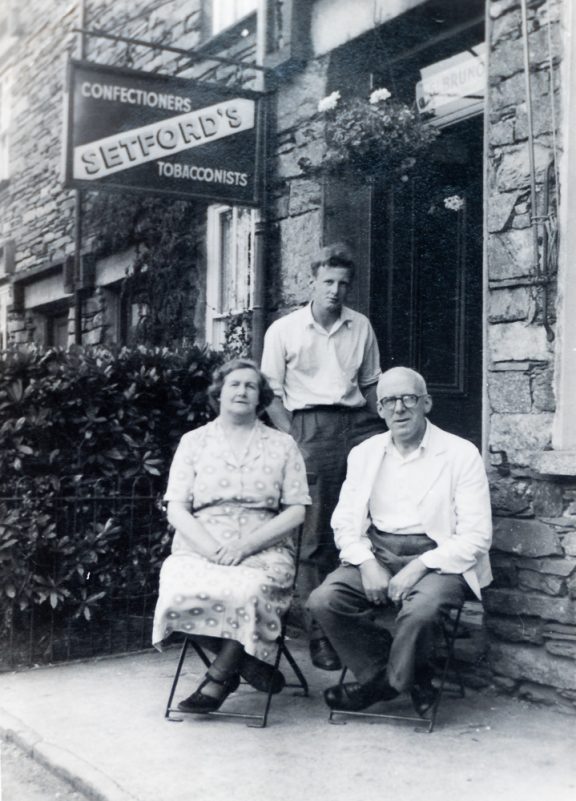 Derek and his parents in Grasmere