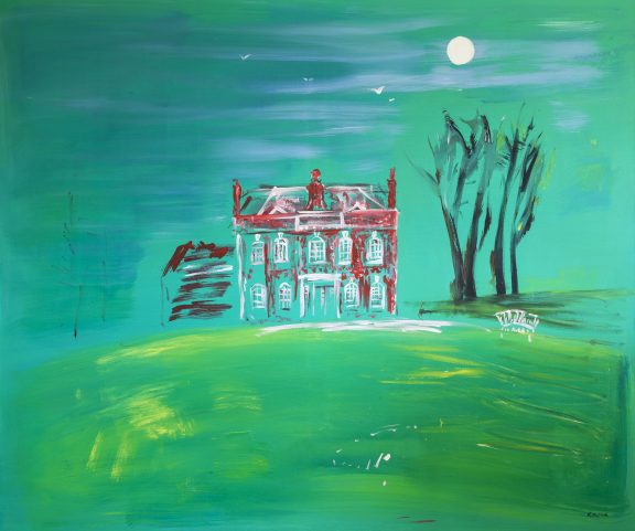 The Old Rectory - Farnborough 2018. Acrylic on canvas.