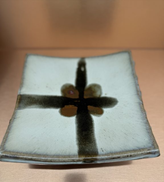 Square Plate - Nuka with Tenmoku cross