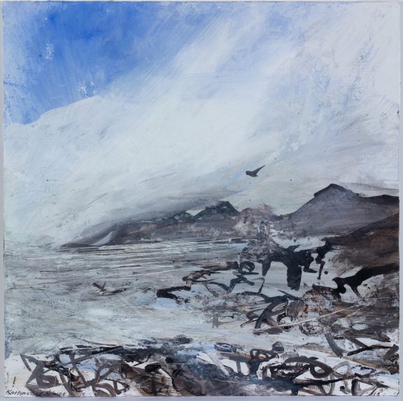 Badenscaillie Burn runs into the sea.