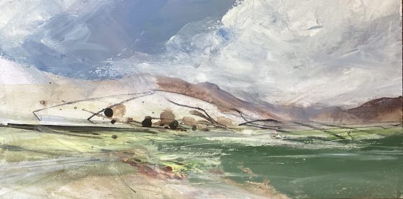 Early in the year, clouds over Boss Moor.