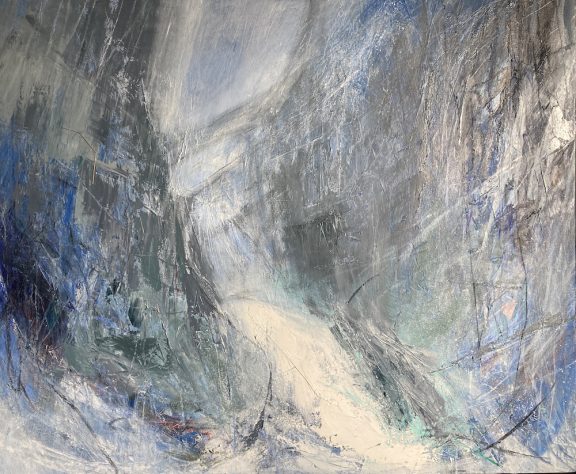 Limestone Waterfall in Spate